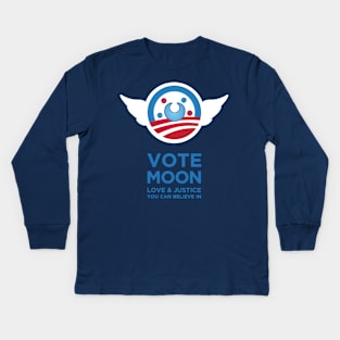 Vote Moon Kids Long Sleeve T-Shirt